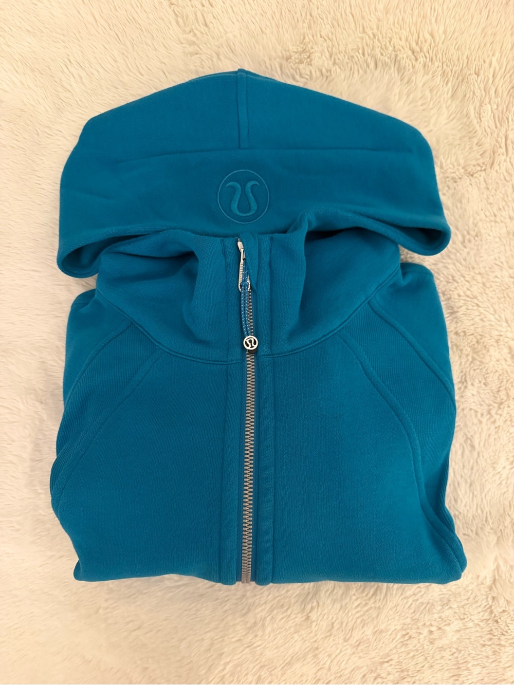 Lululemon NWT Scuba Oversized Half Zip Hoodie, Hawaiian Blue, XS/S